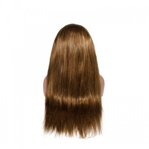 Colored Wig #8 #27 Color Straight Human Hair Headband Wig  | Human Hair Wig | Lace Front