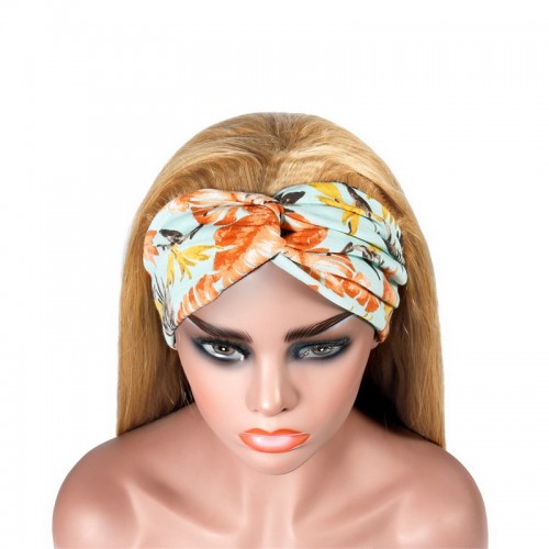 Colored Wig #8 #27 Color Straight Human Hair Headband Wig  | Human Hair Wig | Lace Front