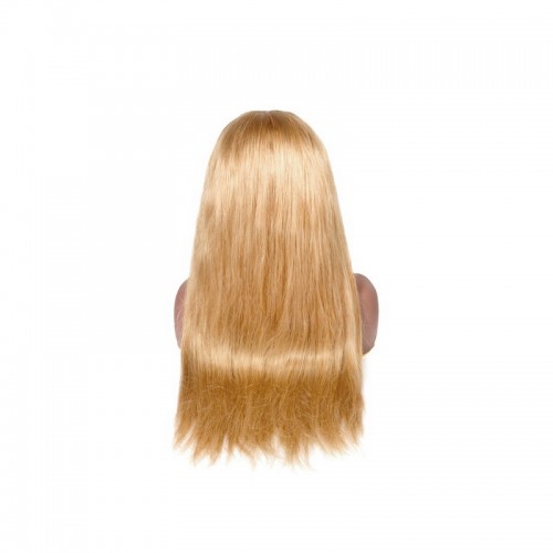 Colored Wig #8 #27 Color Straight Human Hair Headband Wig  | Human Hair Wig | Lace Front