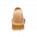 Colored Wig #27 Color Straight Human Hair Headband Wig 