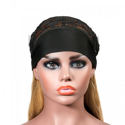Colored Wig #8 #27 Color Straight Human Hair Headband Wig  | Human Hair Wig | Lace Front