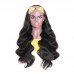 Headband Wig Human Hair Body Wave Wig 