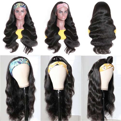 Headband Wig Human Hair Body Wave Wig  | Human Hair Wig | Lace Front