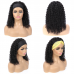 Headband Wig Human Hair Kinky Curly Wig 