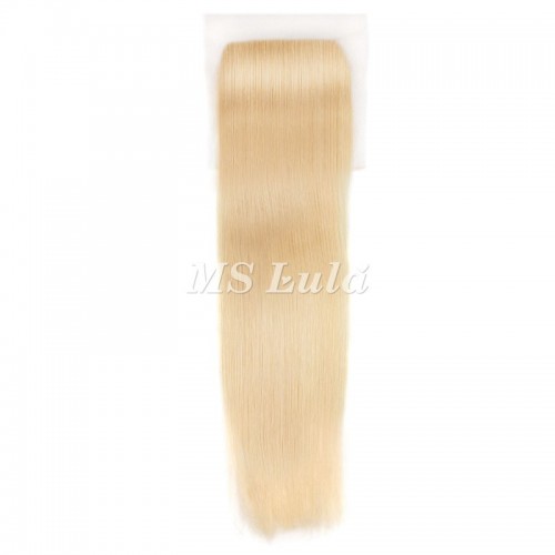 613# Virgin Natural Straight Hair Bundles With 1 Lace Closure | Human Hair Wig | Lace Front