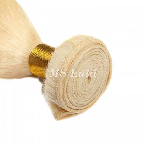 613# Virgin Natural Straight Hair Bundles With 1 Lace Closure | Human Hair Wig | Lace Front