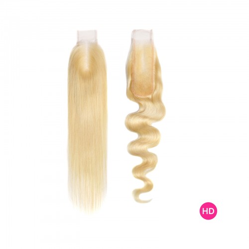 Virgin Hair #613 Blonde 2X6 HD Lace Closure | Human Hair Wig | Lace Front