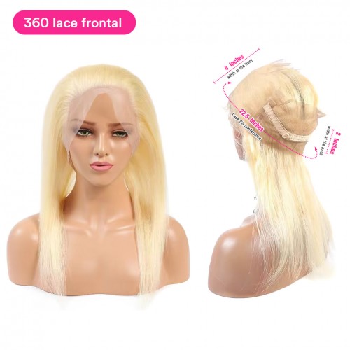 #613 Transparent Lace Closure Virgin Hair Natural Straight Lace Frontal Closure | Human Hair Wig | Lace Front