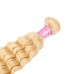 #613 Blonde Color Virgin Human Hair Deep Wave Bundles
