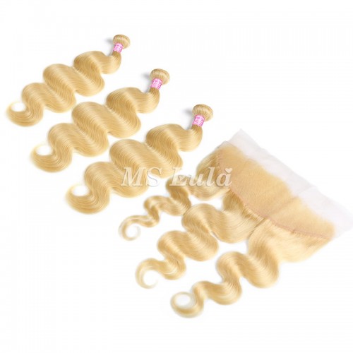 613 Virgin Body Wave Hair Bundles With 13x4 Lace Frontal Closure | Human Hair Wig | Lace Front