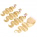 613# Virgin Body Wave Hair Bundles With 1 Lace Closure