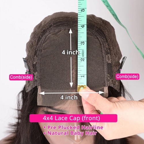 Deep Wave Lace Closure Wig Made By Bundles With Closure 180% Density | Human Hair Wig | Lace Front