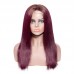 #4/99J Double Drawn Straight 4x4 Closure Wig