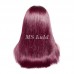 #4/99J Double Drawn Straight 4x4 Closure Wig