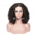 Double Drawn Pissy Curly 4x4 Closure Wig Made By Bundles With Closure