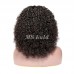 Double Drawn Pissy Curly 4x4 Closure Wig Made By Bundles With Closure