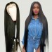 Long Hair 30-40 Inches Straight Transparent 4x4 5x5 Lace Wigs