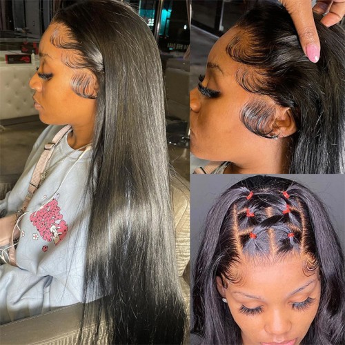 Straight 4x4 5x5 6x6 7x7 HD Closure Wig | Human Hair Wig | Lace Front