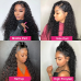 Ms Lula Wear and Go Water Wave Curly Glueless 5x5 HD Lace Closure Wig