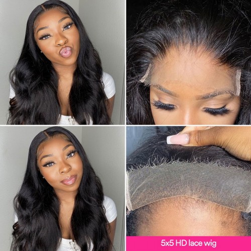 Body Wave 4x4 5x5 6x6 7x7 HD Closure Wig | Human Hair Wig | Lace Front