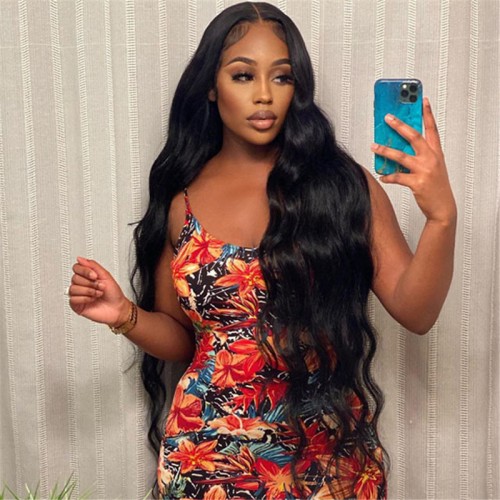 32 34 36 Inch Long Body Wave 13x4 Transparent Lace Full Frontal Wigs | Human Hair Wig | Lace Front