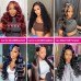 32 34 36 Inch Long Body Wave 13x4 Transparent Lace Full Frontal Wigs