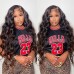 32 34 36 Inch Long Body Wave 13x4 Transparent Lace Full Frontal Wigs