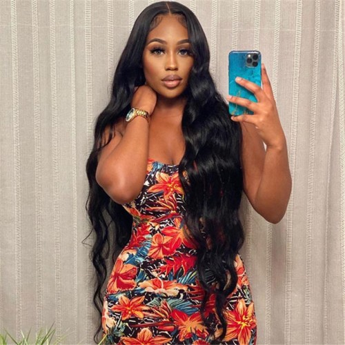 32 34 36 Inch Long Body Wave 13x4 Transparent Lace Full Frontal Wigs | Human Hair Wig | Lace Front