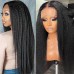 Kinky Straight 4x4 5x5 6x6 7x7 Transparent Closure Wig