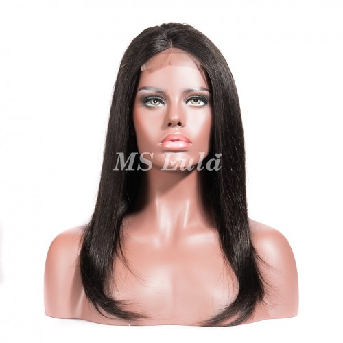 Straight Lace Closure Wig Made By Bundles With Closure 180% Density | Human Hair Wig | Lace Front