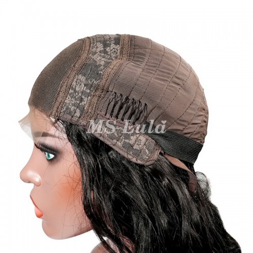 Natural Wave Lace Closure Wig Made By Bundles With Closure 250% Density | Human Hair Wig | Lace Front