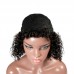 Deep Wave Bob Wig With Bangs Machine-made Wig For Black Women