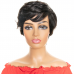 Wavy Natural Color Pixie Cut Human Hair Wig Machine-made Wig for Women