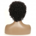  Natural Color Pixie Cut Human Hair Wig Jerry Curl Machine-made Wig for Women