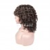 Human Hair Deep Wave Machine-made Bob Wig with Bangs