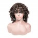 Human Hair Deep Wave Machine-made Bob Wig with Bangs