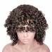 Human Hair Deep Wave Machine-made Bob Wig with Bangs