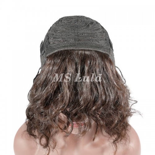 Human Hair Loose Body Wave Machine-made Bob Wig With Bangs | Human Hair Wig | Lace Front