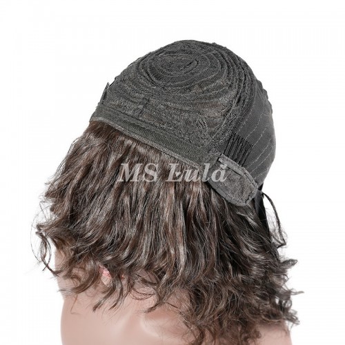 Human Hair Loose Body Wave Machine-made Bob Wig With Bangs | Human Hair Wig | Lace Front
