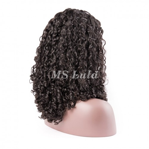 Natural Wave Lace Closure Wig Made By Bundles With Closure 250% Density | Human Hair Wig | Lace Front