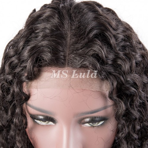 Natural Wave Lace Closure Wig Made By Bundles With Closure 250% Density | Human Hair Wig | Lace Front