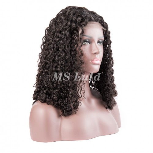 Natural Wave Lace Closure Wig Made By Bundles With Closure 250% Density | Human Hair Wig | Lace Front