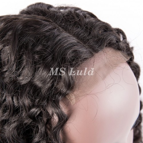 Natural Wave Lace Closure Wig Made By Bundles With Closure 250% Density | Human Hair Wig | Lace Front