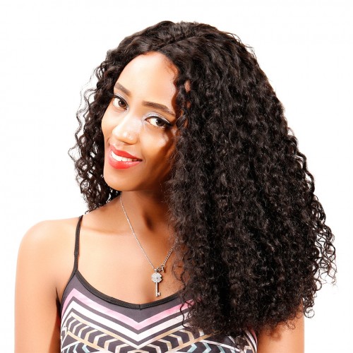 Natural Wave Lace Closure Wig Made By Bundles With Closure 250% Density | Human Hair Wig | Lace Front