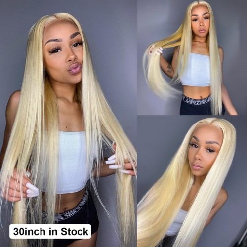#613 Blonde Silky Straight 13x4 Lace Front Wig 180% Density | Human Hair Wig | Lace Front