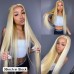 #613 Blonde Silky Straight 13x4 Lace Front Wig 180% Density