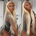 #613 Blonde Silky Straight Human Hair 4x4 5x5 Lace Closure Wig