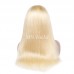 #613 Blonde Silky Straight Human Hair 4x4 5x5 Lace Closure Wig