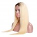 Black Root Ombre #613 Blonde Straight Human Hair 4x4 5x5 Lace Closure Wig