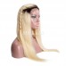 Black Root Ombre #613 Blonde Straight Human Hair 4x4 5x5 Lace Closure Wig